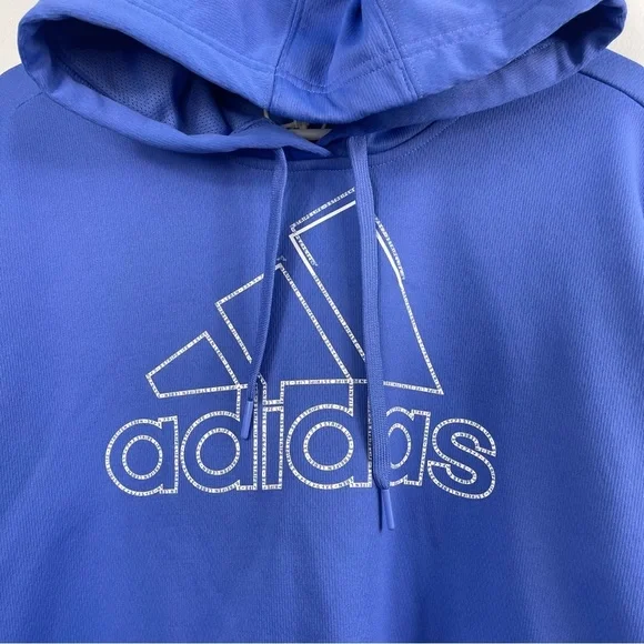 Adidas Womens Real Lilac Team Issue Pullover Hoodie Sweatshirt size XL - Picture 3 of 7